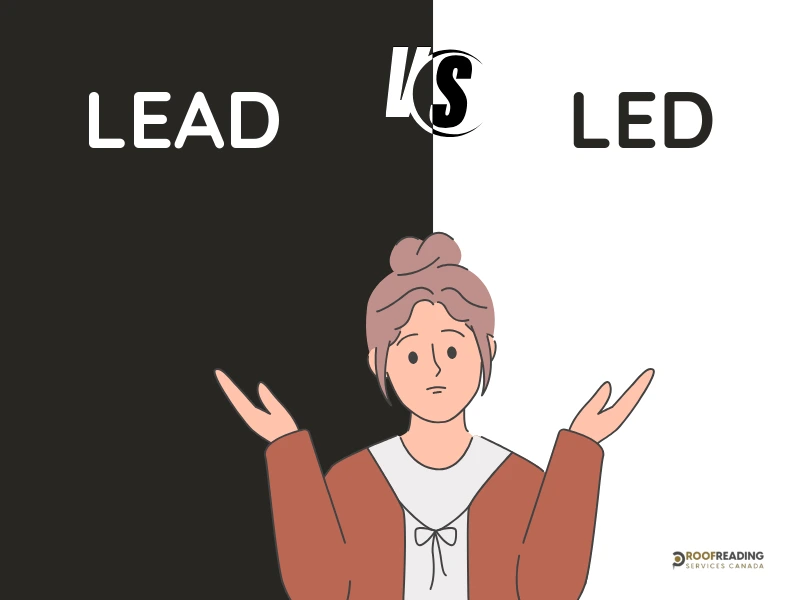lead and led
